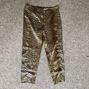 Roberto Cavalli leopard pants